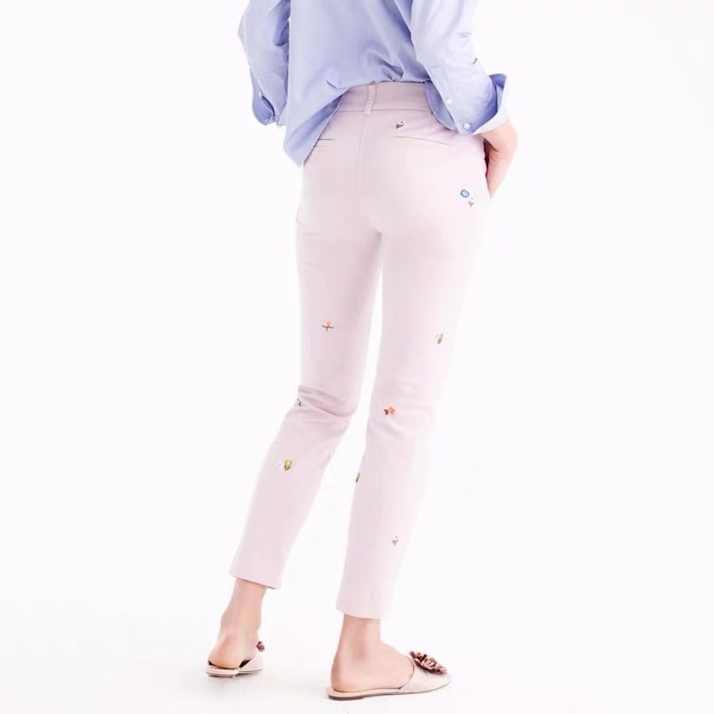 J crew collection embroidered pants 00 - Picture 2 of 5